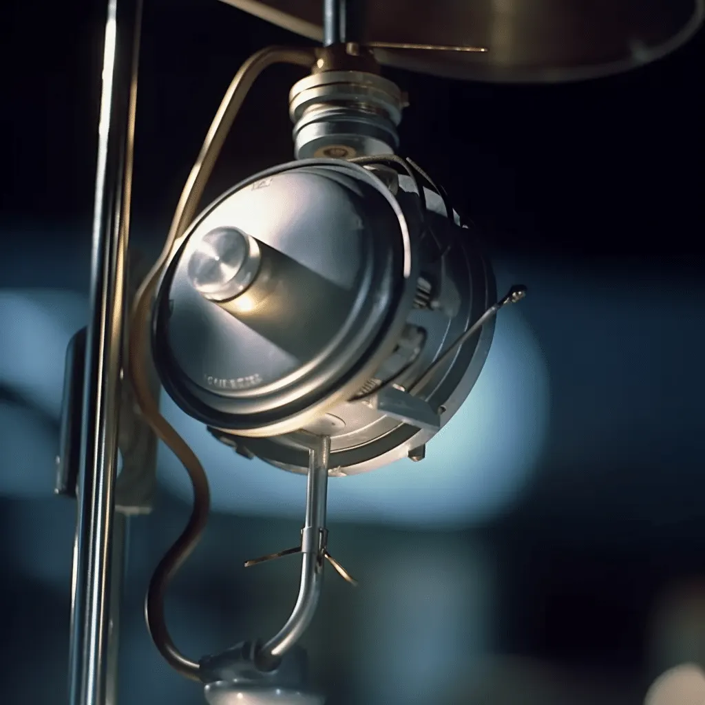 gros plan de l'antenne de lécher en utilisation