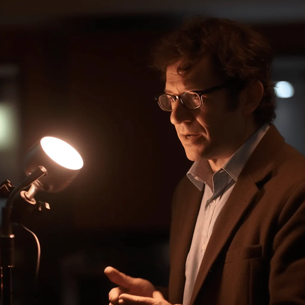 olivier madelrieux donnant une conférence sur l'antenne de lecher