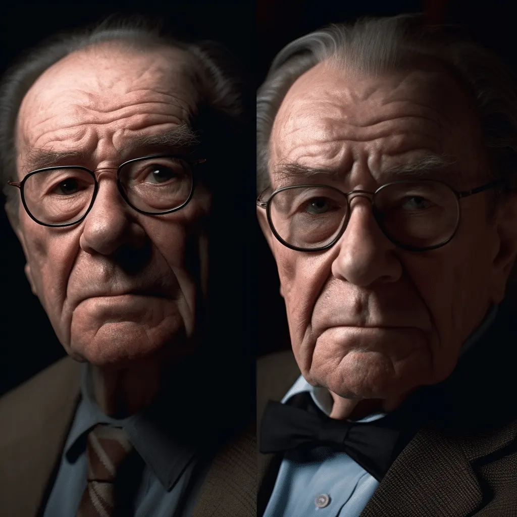 ernest lecher et reinhardt schneider portraits côte à côte