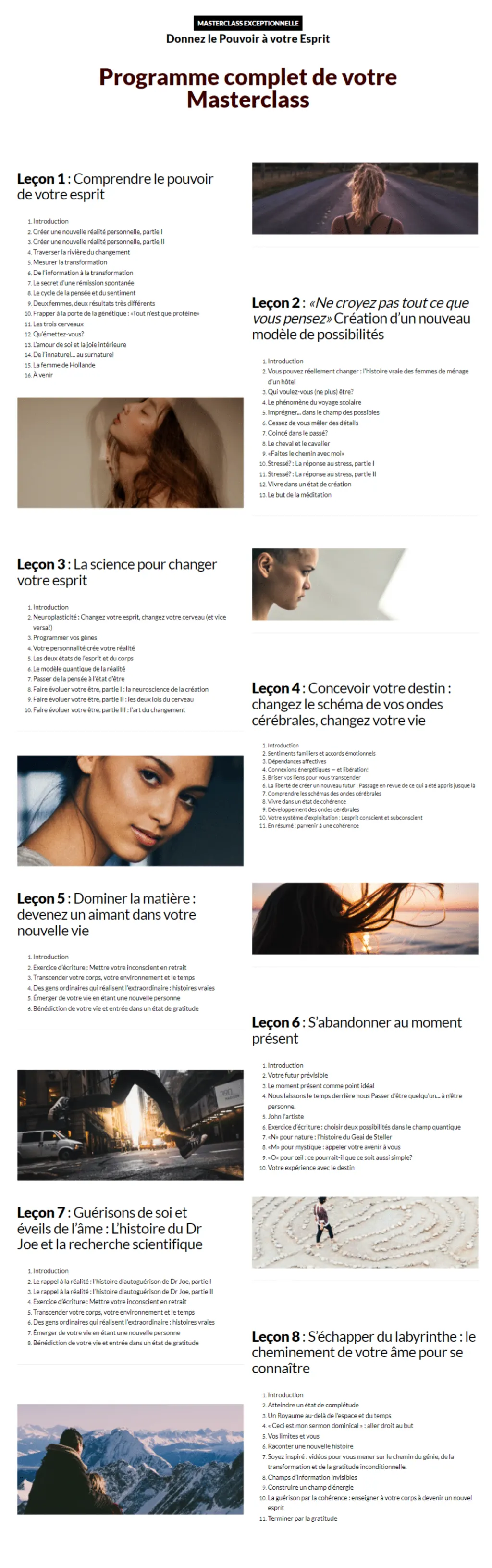 masterclass donnez le pouvoir à votre esprit dr. joe dispenza