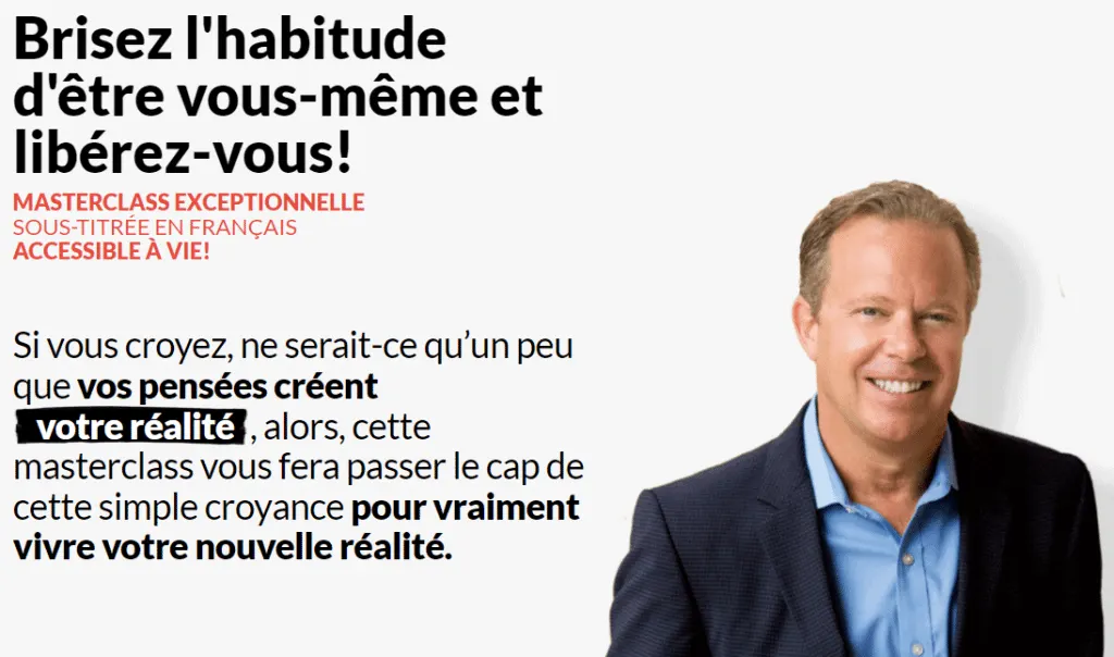 MASTERCLASS Donnez le Pouvoir à votre Esprit - DR JOE DISPENZA Avis