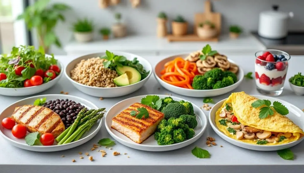 découvrez 6 idées de repas riches en protéines et faibles en calories, parfaits pour favoriser la perte de poids tout en préservant votre masse musculaire. recettes simples, savoureuses et adaptées à un régime équilibré.