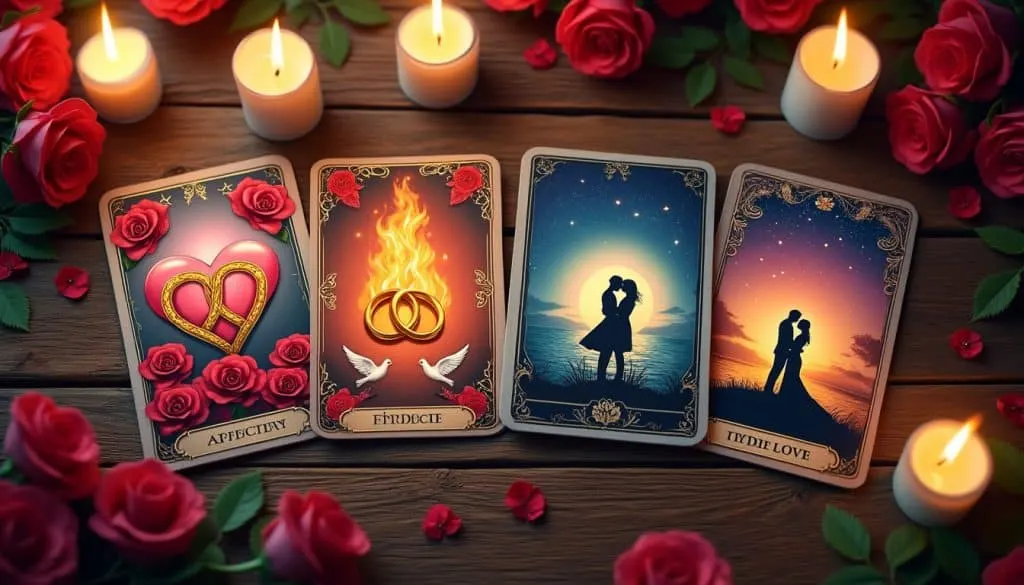 découvrez les 4 combinaisons de cartes qui révèlent l'arrivée de l'amour véritable dans votre vie. interprétations, conseils et significations des tirages pour trouver la relation de vos rêves.