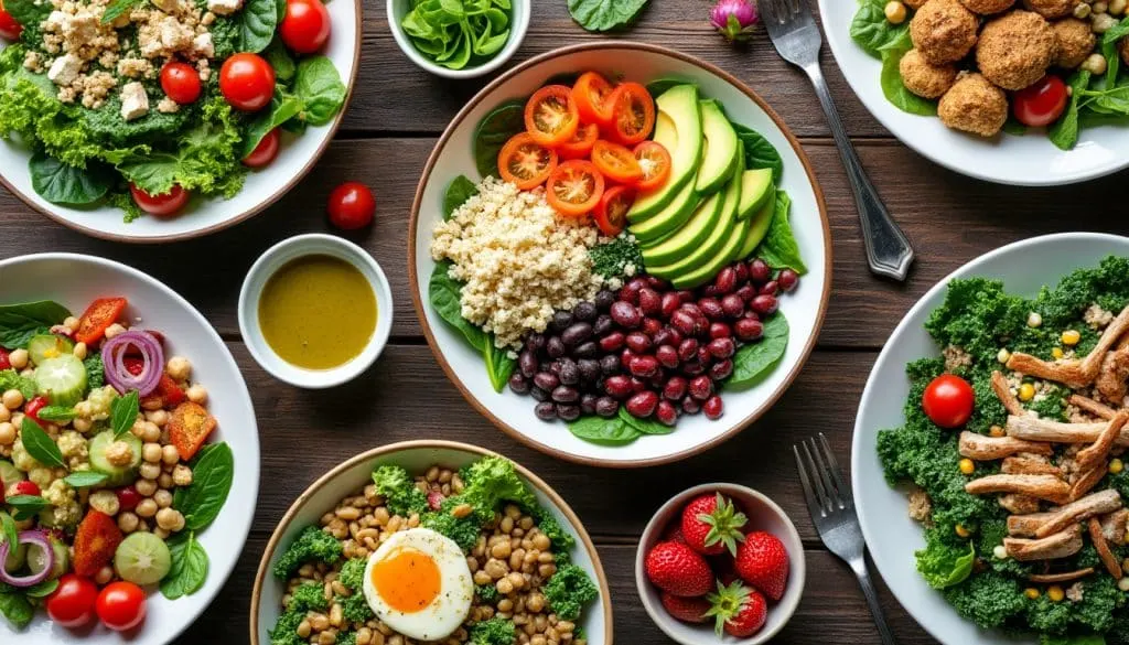 découvrez 7 recettes de salades à ig bas, délicieuses et rassasiantes, idéales pour contrôler la glycémie tout en se régalant. idéales pour vos repas sains et équilibrés !