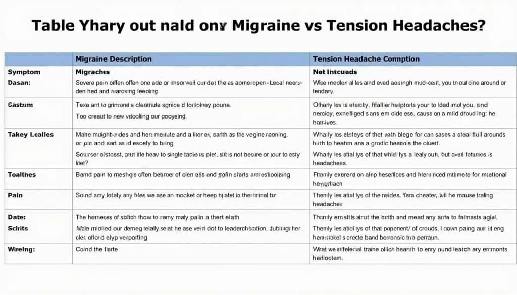 découvrez les différences clés entre migraine et céphalées grâce à ce guide essentiel : symptômes, causes et conseils pour mieux comprendre et soulager vos maux de tête.