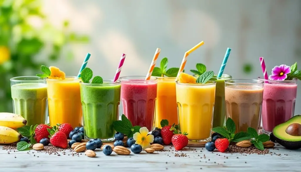 découvrez 13 recettes de smoothies healthy pour faire le plein d’énergie ! faciles à préparer, ces boissons vitaminées sont parfaites pour bien démarrer la journée ou récupérer après le sport.