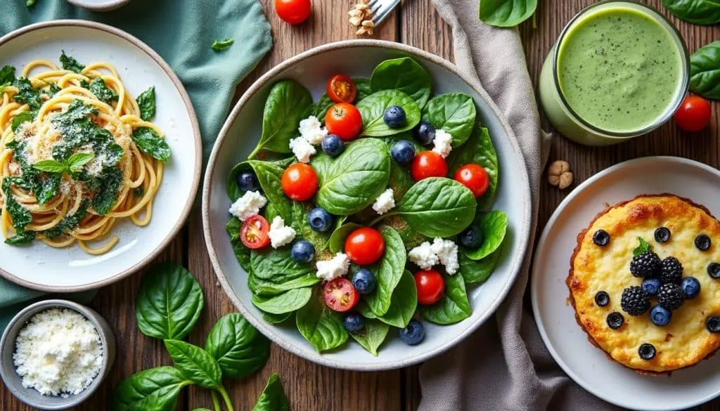 découvrez 4 recettes légères d’épinards et ricotta idéales pour perdre du poids : faciles, saines et savoureuses pour des repas minceur équilibrés et gourmands.