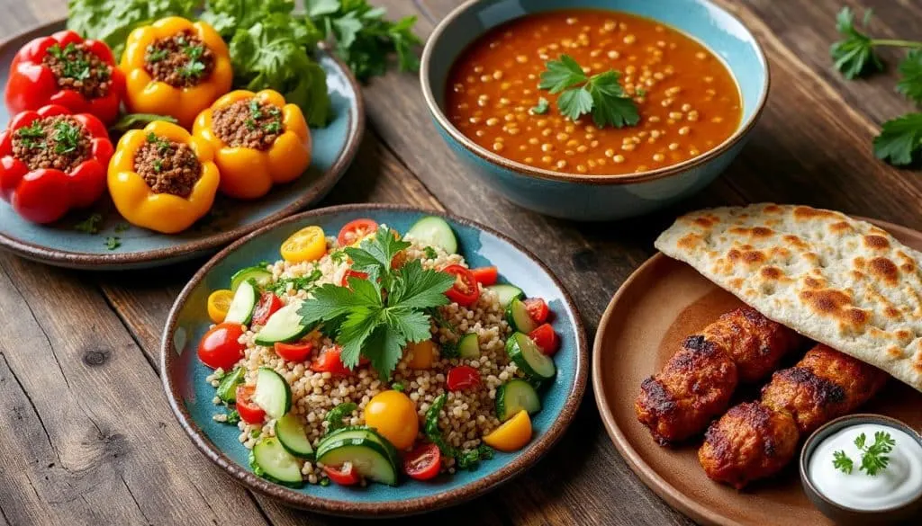 découvrez 4 spécialités turques savoureuses mettant en avant légumes frais et céréales, idéales pour une alimentation saine, équilibrée et pleine de saveurs méditerranéennes.