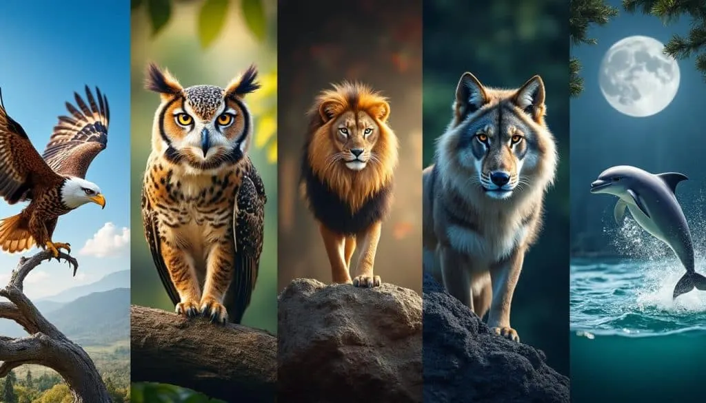 découvrez la signification profonde de 5 animaux de pouvoir et les messages spirituels qu'ils apportent pour vous guider sur votre chemin de vie.