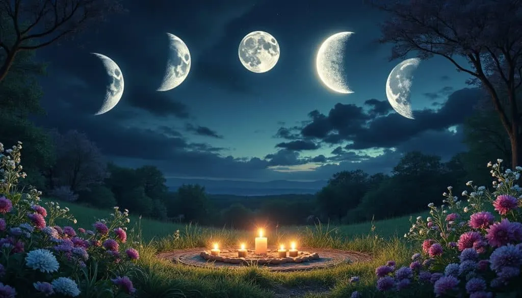 découvrez les 5 phases de la lune en magie wicca, leurs significations et les pouvoirs associés à chaque étape pour renforcer vos rituels et pratiques spirituelles.