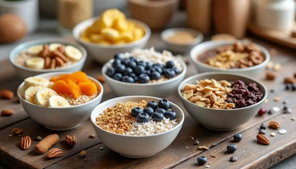 découvrez 5 recettes savoureuses à base de flocons d'avoine et de fruits secs riches pour prendre du poids de façon saine et naturelle. idéal pour booster votre apport calorique avec des ingrédients nutritifs et délicieux.