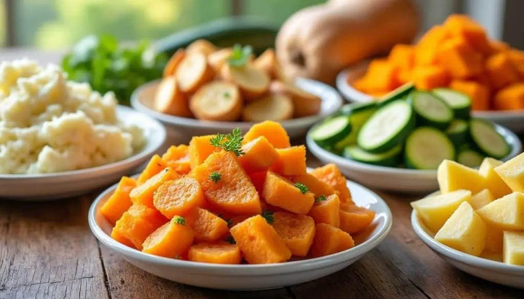 découvrez 5 alternatives à faible indice glycémique pour remplacer les pommes de terre. idéales pour une alimentation saine, ces substituts savoureux vous aident à contrôler votre glycémie tout en variant vos repas.
