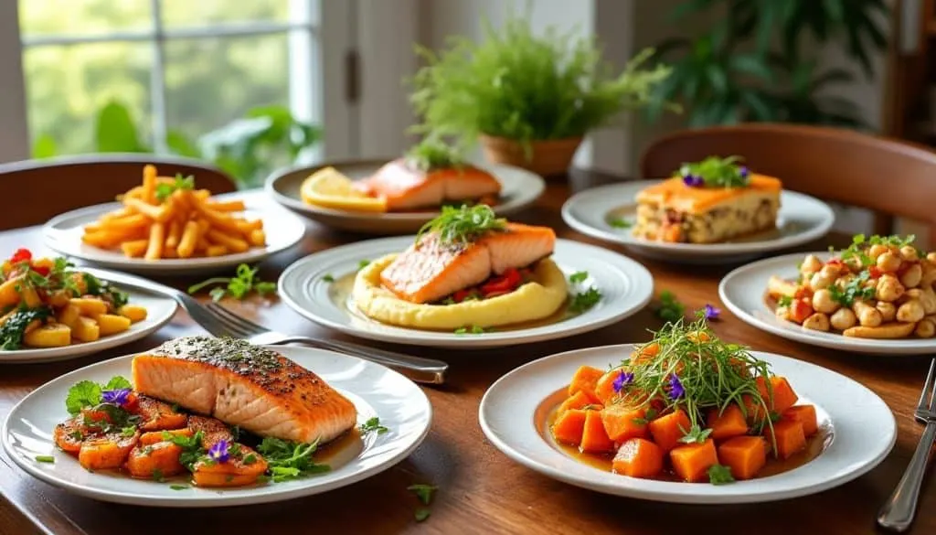 découvrez 6 recettes savoureuses à base de saumon et patate douce pour prendre du poids sainement et avec gourmandise. idéal pour enrichir votre alimentation tout en vous régalant !