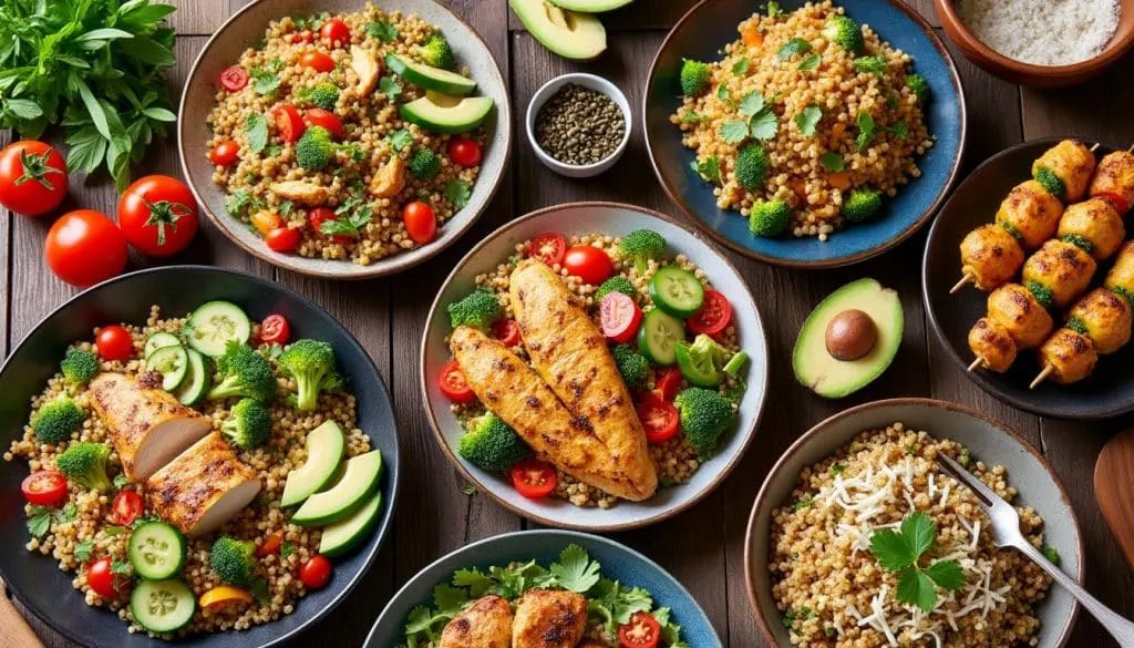 découvrez 7 recettes protéinées à base de blanc de poulet et quinoa, idéales pour la musculation. des plats savoureux et faciles à préparer pour favoriser la prise de muscle tout en mangeant sainement.