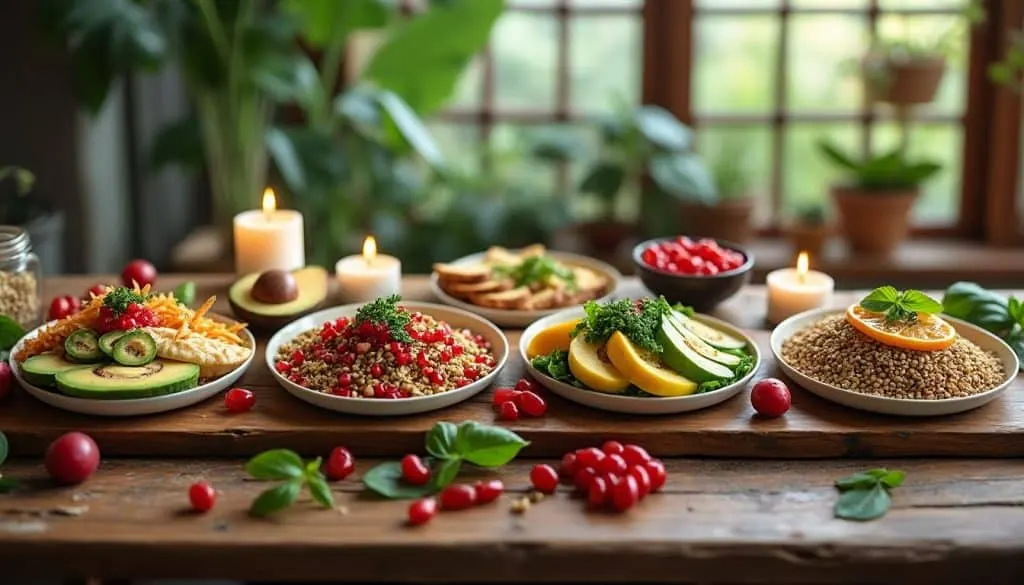 découvrez l'harmonie entre alimentation saine et bien-être spirituel avec nos 4 repas alliant méditation active, nutrition équilibrée et spiritualité.