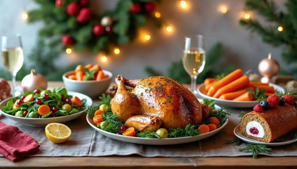 découvrez 5 recettes d'alimentation de noël traditionnelles revisitées en version allégée pour profiter des fêtes sans culpabiliser. idéal pour un repas gourmand et sain !