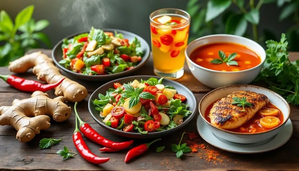 découvrez 5 recettes thermogènes à base de piments et de gingembre pour stimuler votre perte de poids naturellement et efficacement.