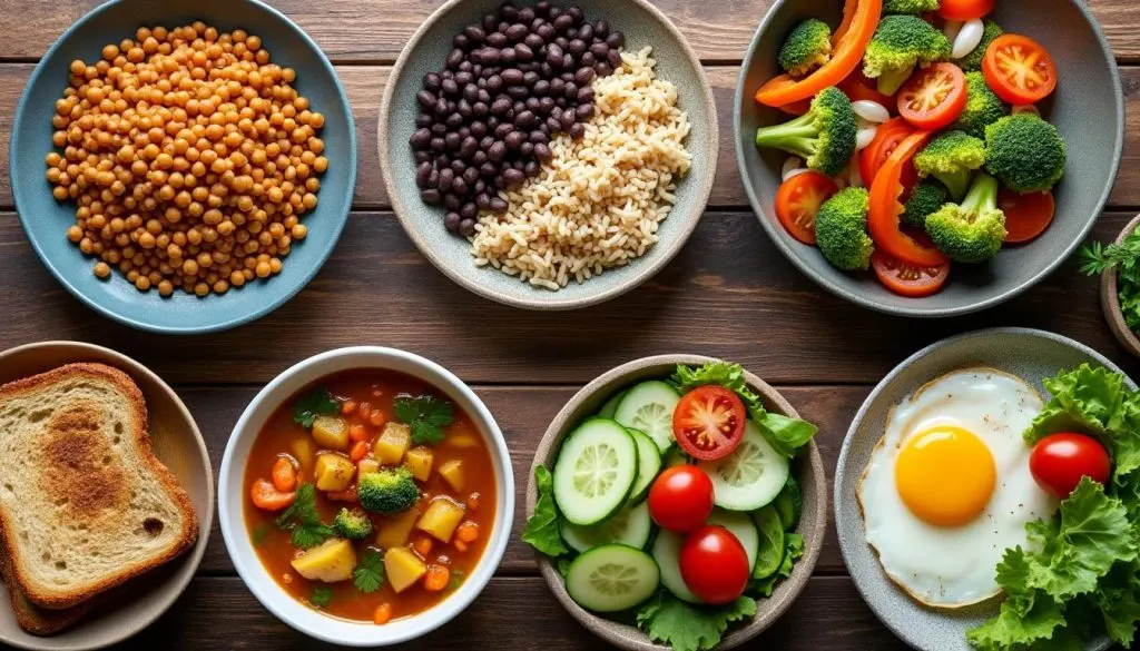 découvrez 6 repas nutritifs, économiques et faciles à préparer pour bien manger même en fin de mois difficile.