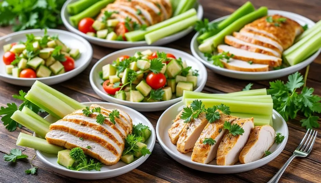 découvrez une recette saine et délicieuse du régime thonon avec du blanc de poulet et du céleri branche, idéale pour une alimentation équilibrée et minceur.