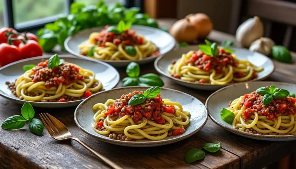 découvrez 5 recettes minceur savoureuses à base de courgetti et bolognaise végétale, idéales pour un repas léger, gourmand et sain.
