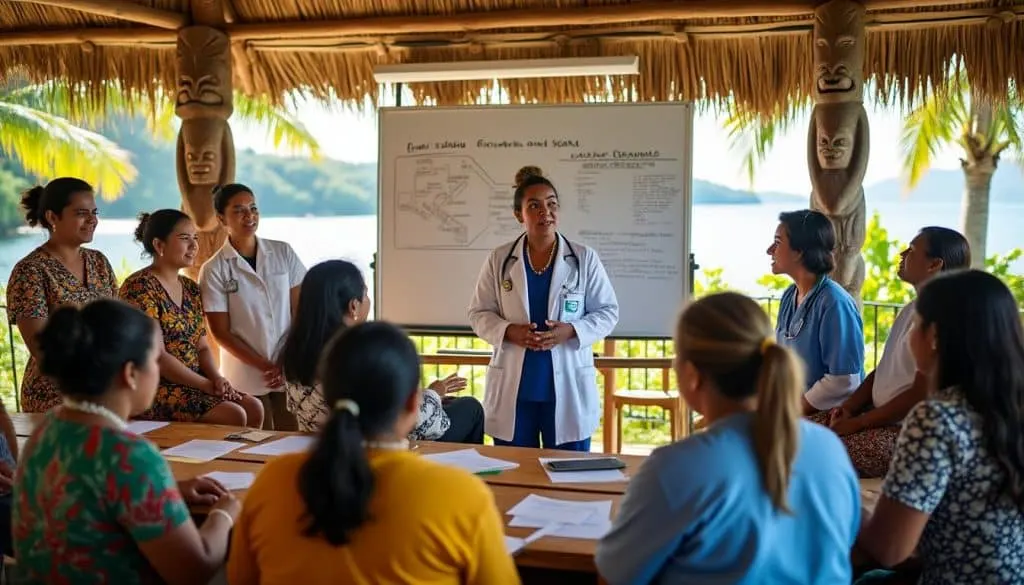 l’académie de l’oms revitalise le pacific open learning health net afin de renforcer les capacités en santé à travers des programmes éducatifs innovants dans la région du pacifique.