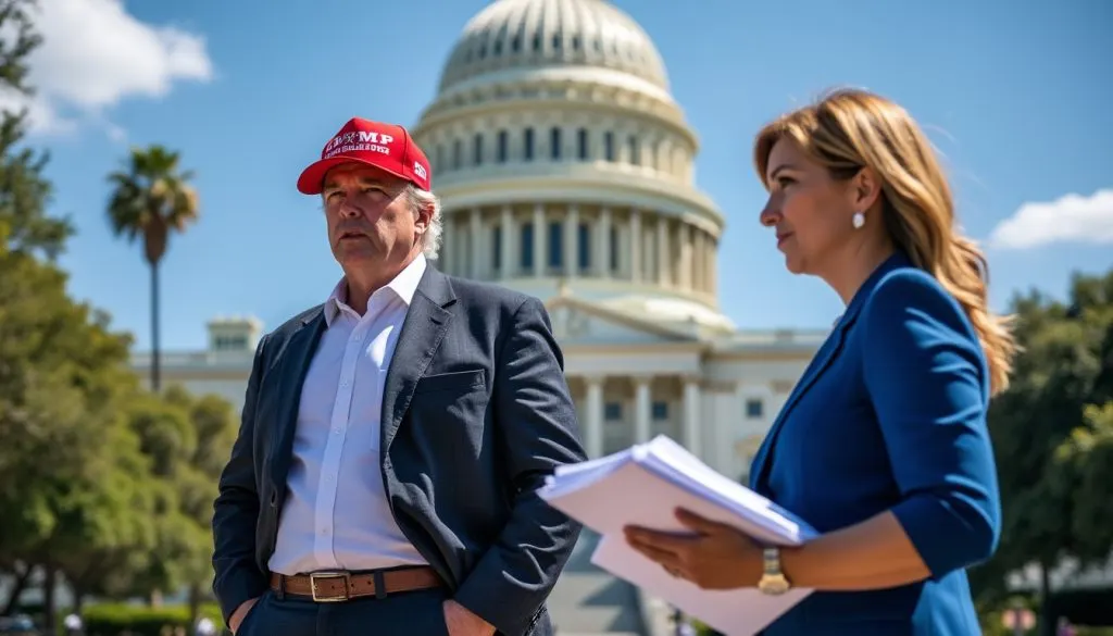 découvrez les enjeux politiques en californie : un affrontement entre un trumpiste affirmé et un démocrate modéré pour la direction de cet état clé des états-unis.