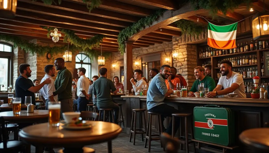 découvrez comment un pub irlandais en écosse exprime son soutien unique à la côte d'ivoire lors de la coupe du monde 2026, mêlant passion du football et originalité culturelle.