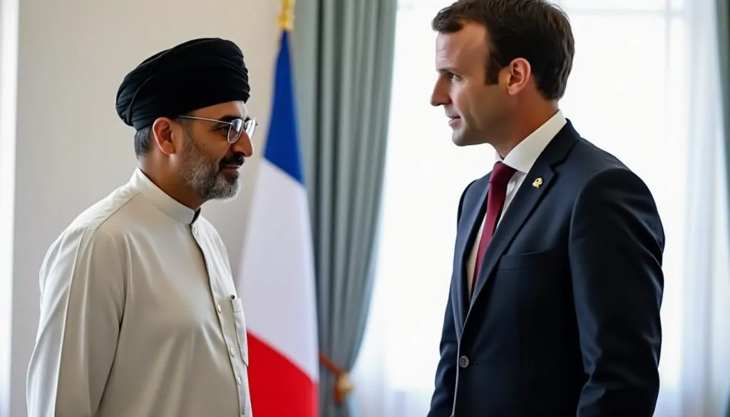 emmanuel macron réalise une visite historique en syrie, marquant la première venue d'un dirigeant européen en vingt ans, avec des enjeux diplomatiques majeurs.