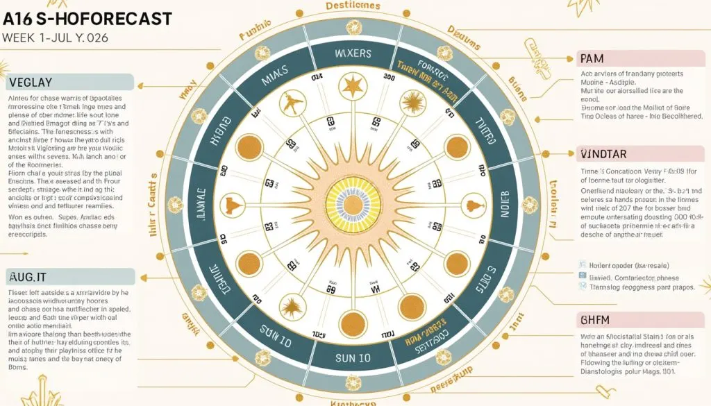 découvrez votre horoscope détaillé pour la semaine du 27 juillet au 2 août 2026 avec des révélations exclusives et des conseils astraux personnalisés pour guider votre semaine.