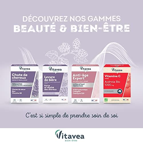 gummies fruits rouges vitavea: vitalité et croissance capillaire biotine, levure de bière, kératine