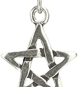 pentacle de protection dazzlant en argent sterling 925 par kiss of leather