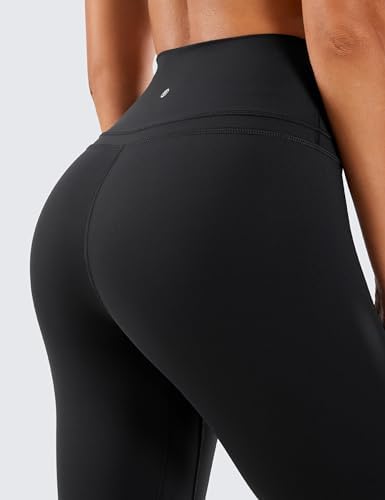 legging de yoga confortable pour femme crz yoga taille haute avec poche, tissu léger, 63cm