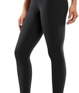 legging de yoga confortable pour femme crz yoga taille haute avec poche, tissu léger, 63cm