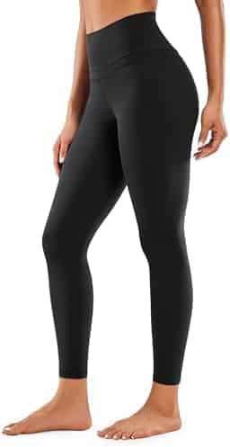legging de yoga confortable pour femme crz yoga taille haute avec poche, tissu léger, 63cm