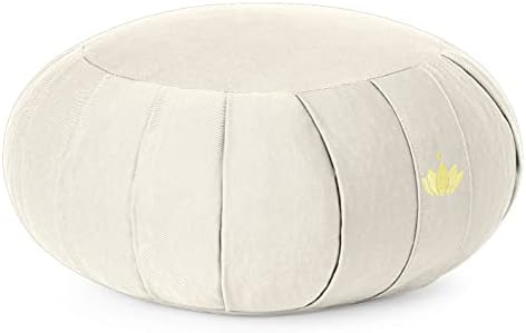 zafu lotuscrafts coussin de méditation zen en coton bio 100% (gots)