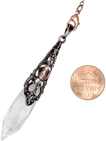 cristal de roche reiki: pendule divinatoire et pendentif kyeygwo
