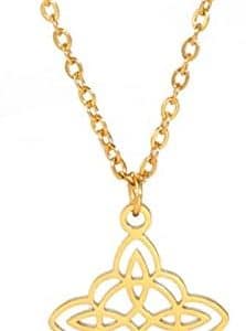 collier pentacle protecteur pour femmes bijou wiccan triquetra de dreamtimes