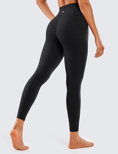 legging de yoga confortable pour femme crz yoga taille haute avec poche, tissu léger, 63cm
