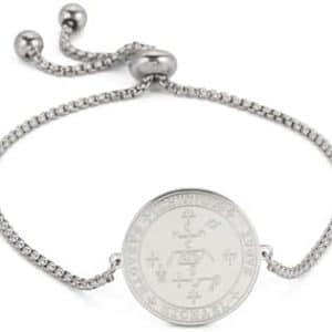 bracelet pentacle de protection acier inoxydable talisman des 7 archanges bijoux païens féminins