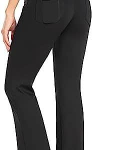 pantalon yoga Élastique femme cambivo: confort maximal 4 poches, contrôle ventre et jambe large
