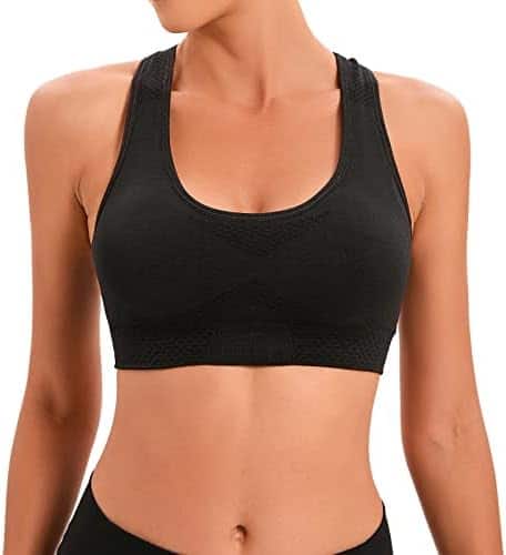 brassière de sport zoerea confort: soutien gorge sans couture pour yoga avec coussinets amovibles
