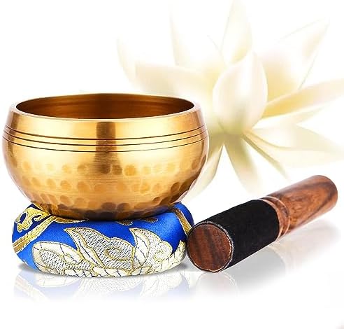 bols chantants tibétains artisanaux du népal set complet pour yoga, relaxation et chakras