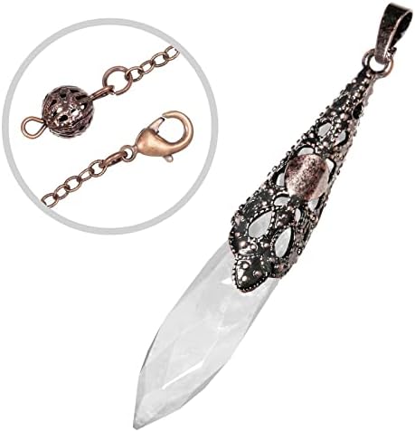 cristal de roche reiki: pendule divinatoire et pendentif kyeygwo
