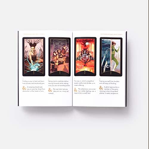 deck de tarot d&d : guidebook avec 78 cartes Éblouissantes