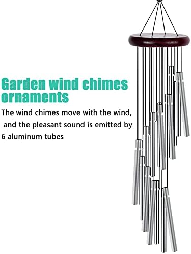 carillons Éoliens mélodieux en bois et aluminium pour jardin, balcon décor original & cadeau naturel