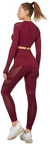 ensemble yoga Éthique jamron femme: crop top + leggings, gym fitness 2/3 pcs