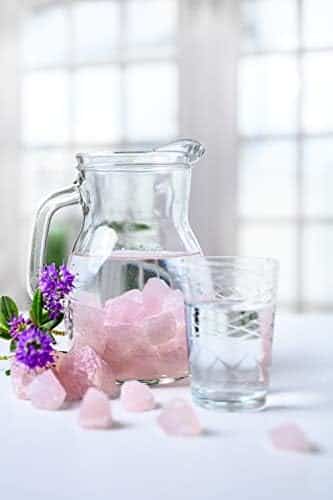 quartz rose naturel 100% pur 300g de pierres fines Élégantes