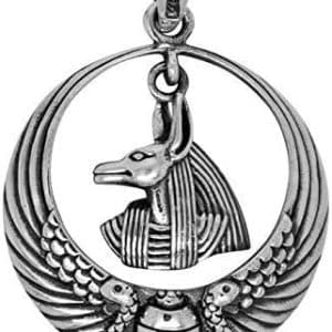anubis protecteur pendentif pentacle en argent sterling 925 de london silver