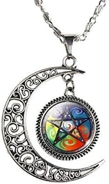 pentacle de protection wicca : collier amulette