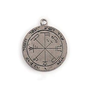 pentacle de protection saturne n°1 collier Étain fabriqué en france